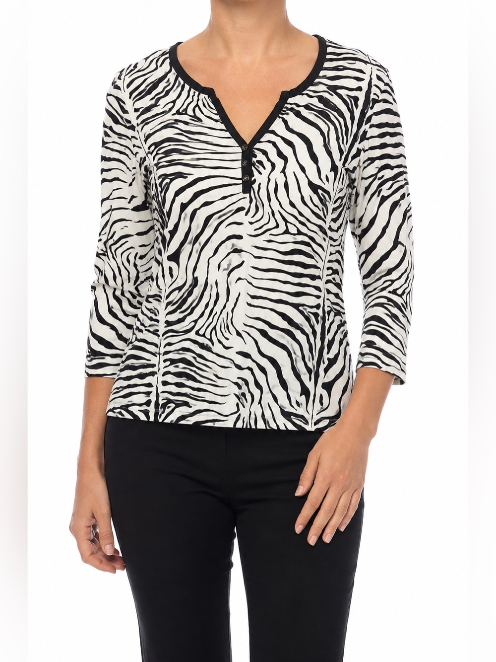 J MCLAUGHLIN Catalina Zebra Top